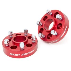 Espaciadores de llanta de 1.5 pulg. Rough Country para Jeep (XJ/ZJ/MJ/TJ/YJ) - 1092RED (Rough Country)
