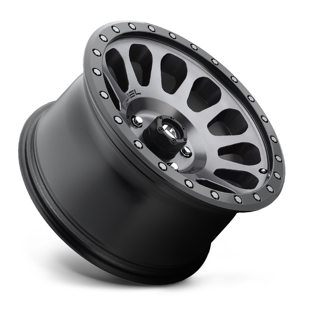 Llanta Fuel Vector (17×9) (Acabado Gris con anillo negro) (6-139mm) (Offset -12) – F-D60117908345 - Imagen 2