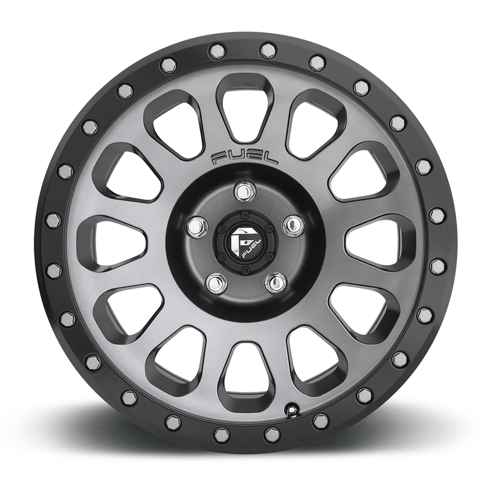 Llanta Fuel Vector (17×9) (Acabado Gris con anillo negro) (6-139mm) (Offset -12) – F-D60117908345 - Imagen 3