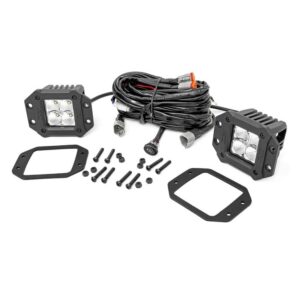 Focos LED empotrados de 2″ con montaje cuadrado – 70803DRLA (Rough Country)